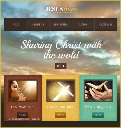 free christian website design.